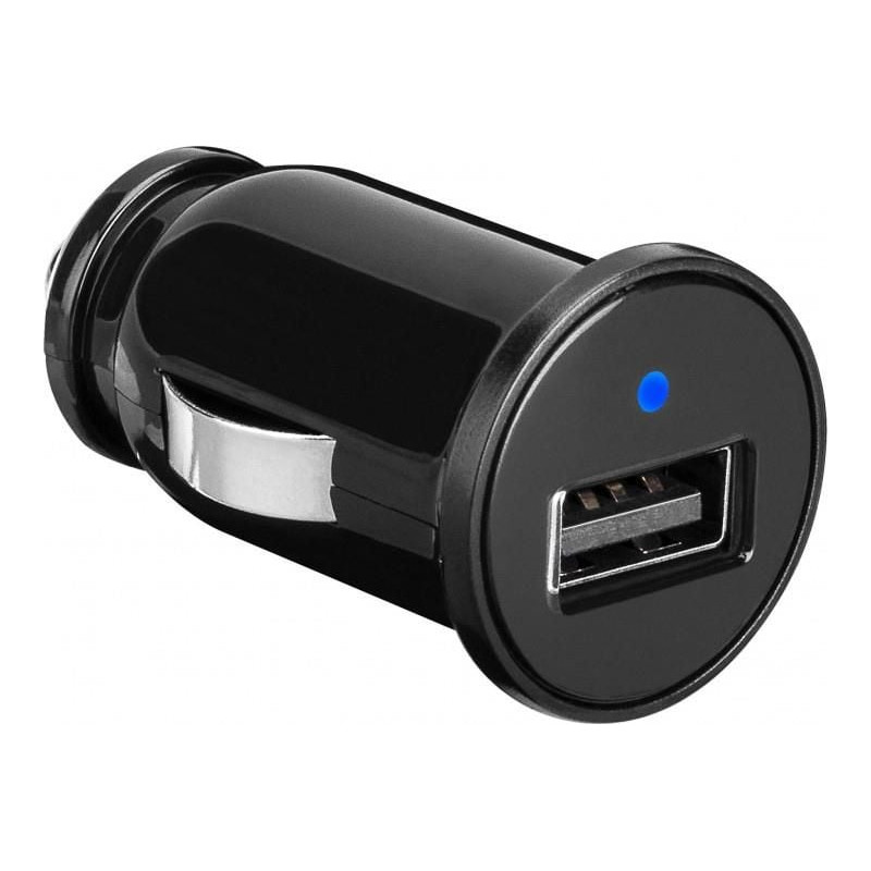 incarcator auto goobay, 1x usb-a 1a, negru