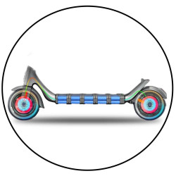 trotineta electrica velociptor emg es 108 ew hero, 350w, 36v 7.8ah, negru