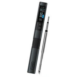 ciocan de lipit 100w, afisaj digital, usb-c, 1.2m, fnirsi hs-02b, pachet standard