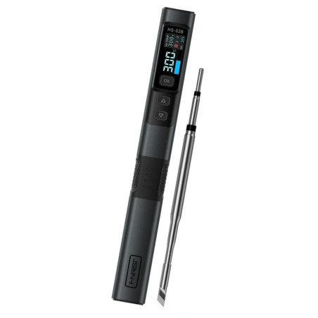 ciocan de lipit 100w, afisaj digital, usb-c, 1.2m, fnirsi hs-02b, pachet standard
