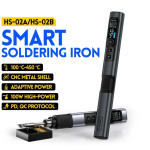 ciocan de lipit 100w, afisaj digital, usb-c, 1.2m, fnirsi hs-02b, pachet standard