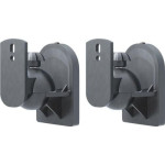 suport universal pentru difuzor goobay, montare pe perete, regblabil, max. 3,5 kg, negru