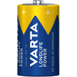 baterie alcalina r20 (d) longlife power varta, set 2 buc