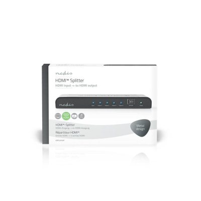 splitter hdmi nedis 4-porturi - 1x intrare hdmi - 4x iesire hdmi 4k2k@60fps