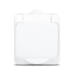 priza pt ip44, alb, schuko