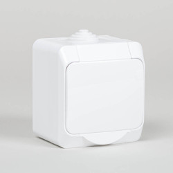 priza pt ip44, alb, schuko