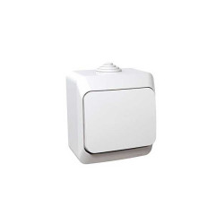 intrerupator pt ip44, alb, schuko