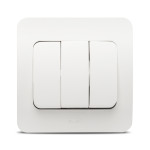 jazz intrerupator triplu, alb mat, elbi