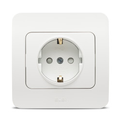 jazz priza cp protectie copii, alb mat, elbi