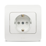 jazz priza cp protectie copii, alb mat, elbi