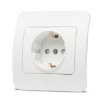jazz priza cp protectie copii, alb mat, elbi