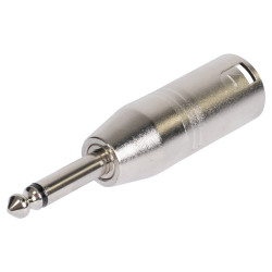 adaptor xlr tata - jack 6.35 tata mono metal