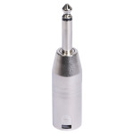 adaptor xlr tata - jack 6.35 tata mono metal
