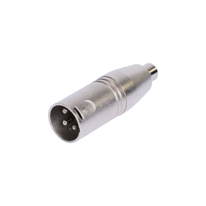 adaptor xlr tata - rca mama metal
