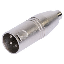 adaptor xlr tata - rca mama metal