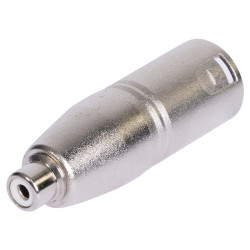adaptor xlr tata - rca mama metal