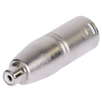 adaptor xlr tata - rca mama metal
