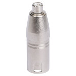 adaptor xlr tata - rca mama metal