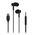 casca stereo 1.2m cu mufa tip c - negru