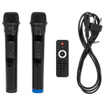 boxa portabila 15''/38cm 300w rms tws cu bt/usb + 2 mic wireless boxa portabila 15''/38cm 300w rms tws cu bt/usb + 2 mic wireless