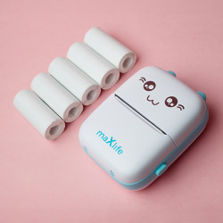 imprimanta termala bluetooth - albastru