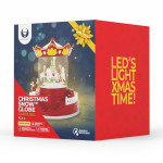 decoratiune craciun  iluminat model carusel 190x190x220mm 