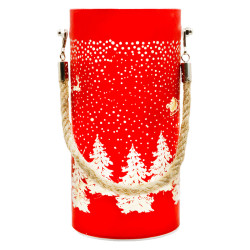 lampa led model craciun - rosu/auriu