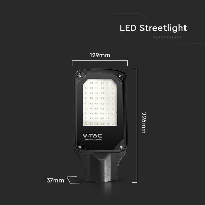 corp iluminat stradal led 30w 4000k - negru