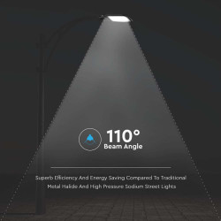 corp iluminat stradal led 100w 6500k - negru