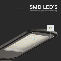 corp iluminat stradal led 100w 6500k - negru