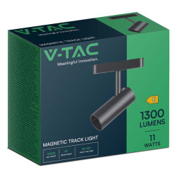 corp led magnetic 11w 4000k - negru