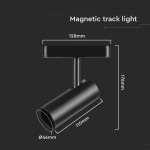 corp led magnetic 11w 4000k - negru