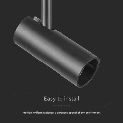 corp led magnetic 11w 4000k - negru