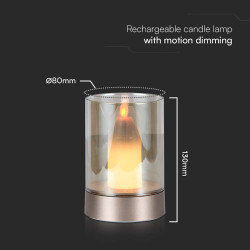 lampa led model lumanare 3000k - auriu