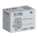 reflector led smd 20w 400k ip65 cu senzor miscare - alb reflector led smd 20w 400k ip65 cu senzor miscare - alb