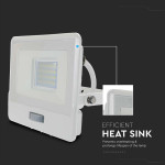 reflector led smd 20w 400k ip65 cu senzor miscare - alb reflector led smd 20w 400k ip65 cu senzor miscare - alb