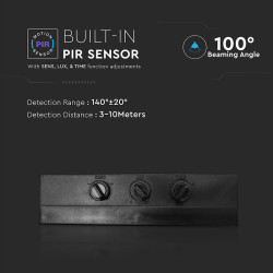 reflector led smd 20w 400k ip65 cu senzor miscare - alb