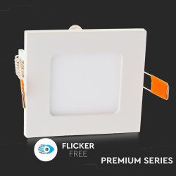 panou led patrat incorporabil 6w 6400k alb rece