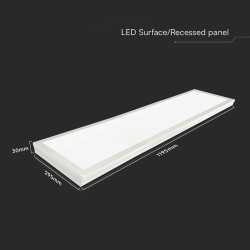 panou led aplicabil 40w 120 x 30cm 4000k alb neutru cip samsung