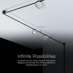 corp led magnetic tracklight 12w 3000k - alb
