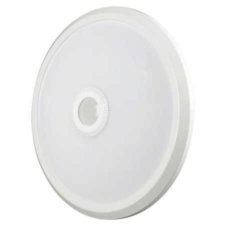 plafoniera led 12w ip20 senzor de miscare 3in1 - alb