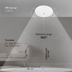 plafoniera led 12w ip20 senzor de miscare 3in1 - alb plafoniera led 12w ip20 senzor de miscare 3in1 - alb