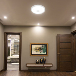 plafoniera led 12w ip20 senzor de miscare 3in1 - alb