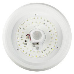 plafoniera led 12w ip20 senzor de miscare 3in1 - alb