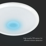 plafoniera led 12w ip20 senzor de miscare 3in1 - alb plafoniera led 12w ip20 senzor de miscare 3in1 - alb