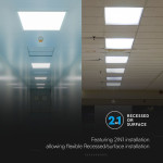 panou led 36w 2in1 60cm x 60cm 4000lm 6500k alb rece