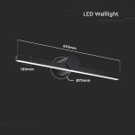 corp iluminat led montaj deasupra oglinzii 10w 4000k - negru
