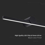 corp iluminat led montaj deasupra oglinzii 10w 4000k - negru