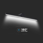 corp iluminat led montaj deasupra oglinzii 10w 4000k - negru