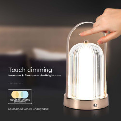 lampa birou 3in1 cu acumulator 1800mah - antique bronze